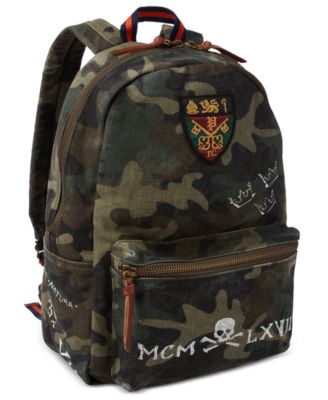 camo canvas backpack