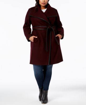 dkny plus size coats 