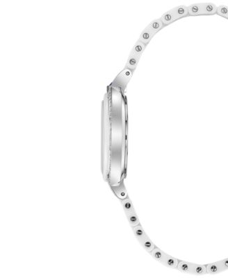 Women's Rubaiyat Diamond (1/3 ct. t.w.) Stainless Steel and White Ceramic Bracelet Watch 35mm
