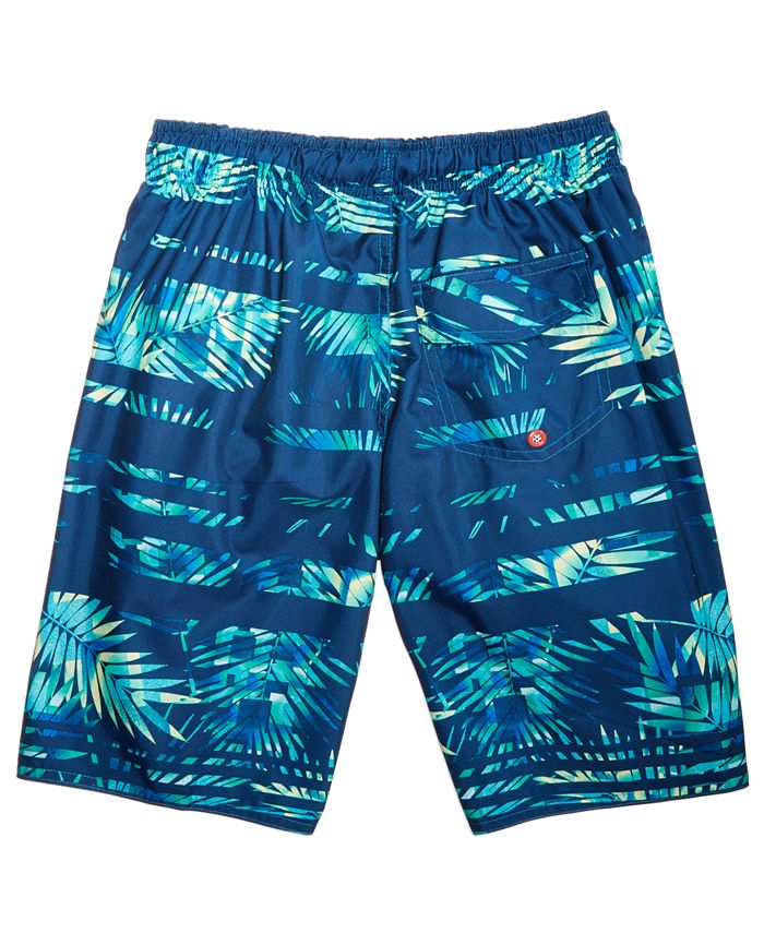 Laguna Big Boys Rainbow Palm Printed Swim Trunks - Macy's