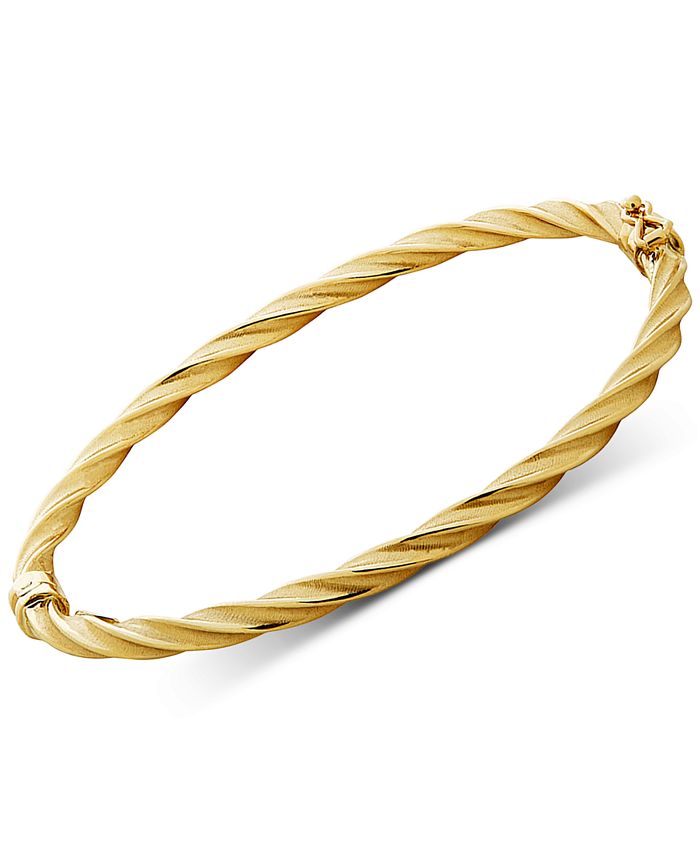 Macy's Twist Bangle Bracelet in 14k Gold - Macy's