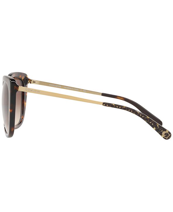 COACH Sunglasses, HC8246 55 L1040 & Reviews - Sunglasses by Sunglass ...