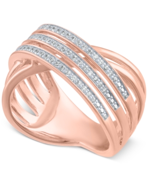 image of Diamond Crisscross Statement Ring (1/4 ct. t.w.)