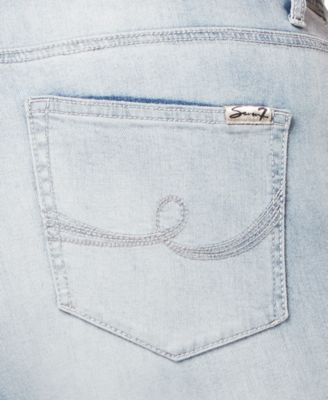 Seven7 Jeans Seven7 Trendy Plus Size Skinny Jeans  Released-Hem Jeans