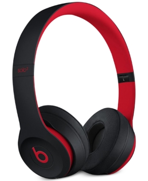 BEATS BY DR. DRE BEATS BY DR. DRE SOLO 3 WIRELESS HEADPHONES BLACK AND RED