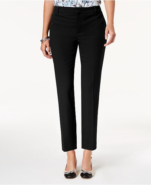 Charter Club Petite Slim-Leg Ankle Pants, Created for Macy's & Reviews ...
