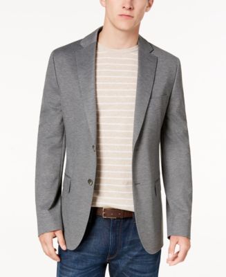 Ryan Seacrest Distinction Men's Modern-Fit Gray Knit Sport Coat ...