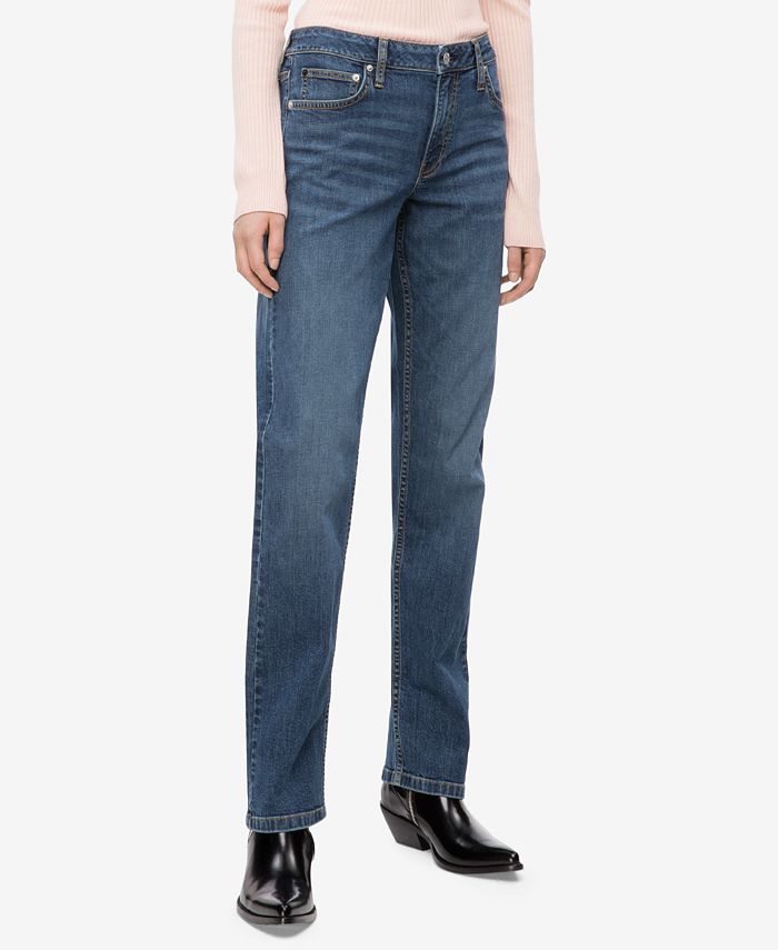 Calvin Klein Jeans Mid Rise Straight Leg Jeans, CKJ 031 & Reviews - Jeans -  Juniors - Macy's
