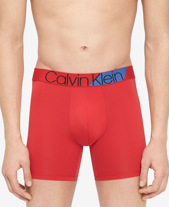 Calvin Klein Men's Bold Accent Microfiber Boxer Briefs - Macy's
