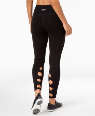 Calvin Klein Plus Size Lattice Ankle Leggings - Macy's