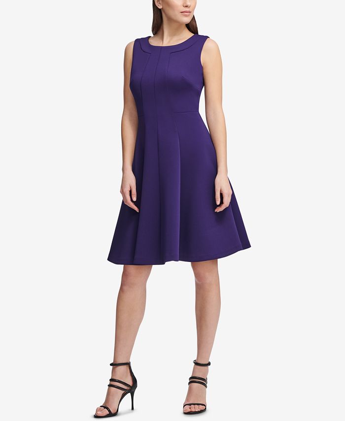 DKNY Sleeveless Fit & Flare Dress, Created for Macy's - Macy's