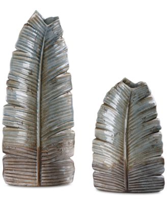 Uttermost - Invano Set of 2 Leaf Vases