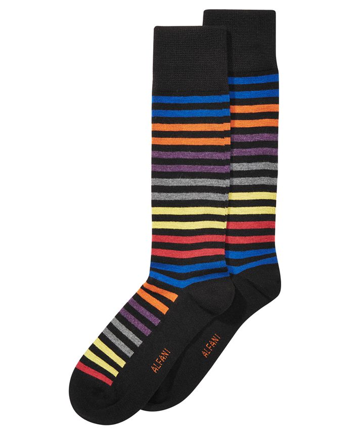 Alfani Men's Striped Dress Socks, Created for Macy's - Macy's