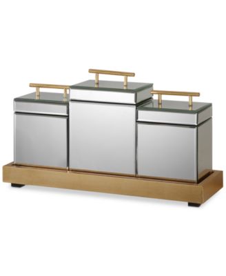 Uttermost - Faustina Set of 3 Mirrored Boxes & Tray