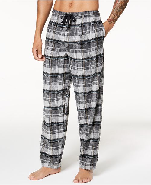 Perry Ellis Men's Plaid Flannel Pajama Pants - Pajamas, Lounge ...