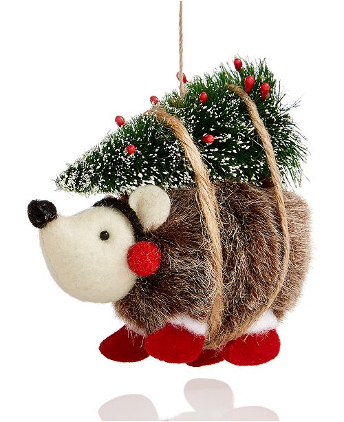 Holiday Lane Christmas Cheer Hedgehog With Christmas Tree