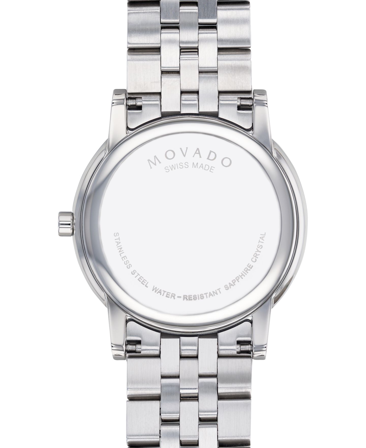Мужские часы Movado Swiss Museum Classic Diamond-Accent Stainless Steel Bracelet Watch 40mm — фото 3