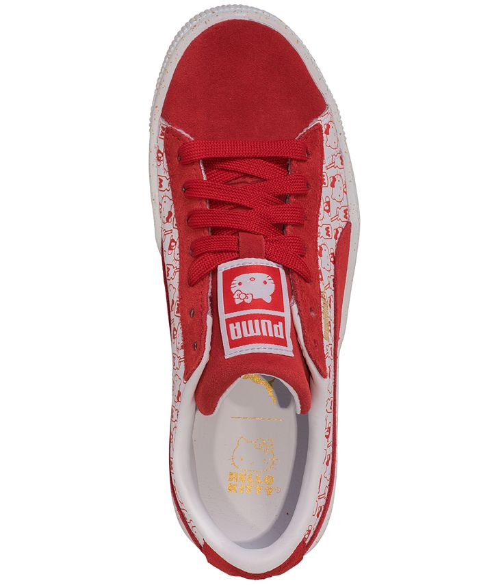 Puma Girls' HELLO KITTY Suede Classic Casual Sneakers from Finish Line ...