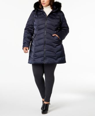 tahari coats plus size