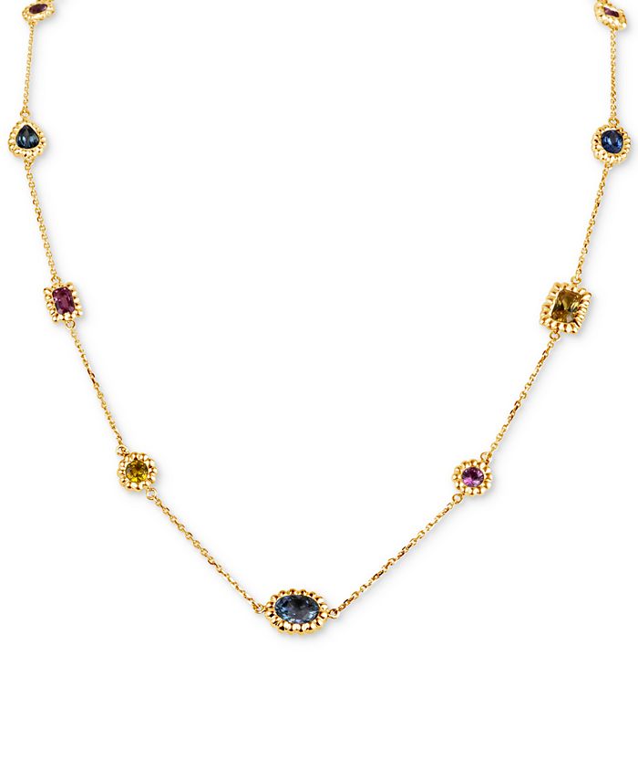Macy's Multi Sapphire Necklace, 16" Macy's