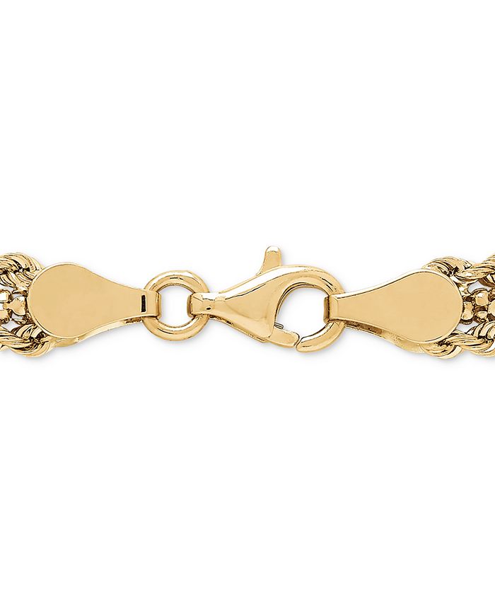 Macy's Fancy Link Bracelet in 10k Gold - Macy's