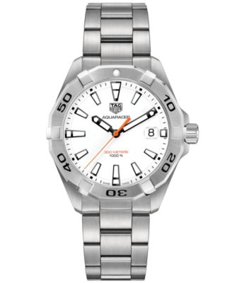 TAG Heuer - Men's Swiss Aquaracer Stainless Steel Bracelet Watch 41mm