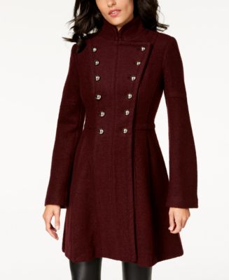 Double breasted skirted coat sale