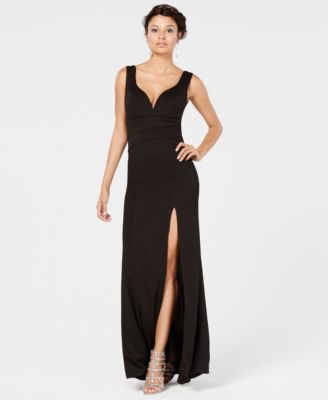 long dress with slits on both sides