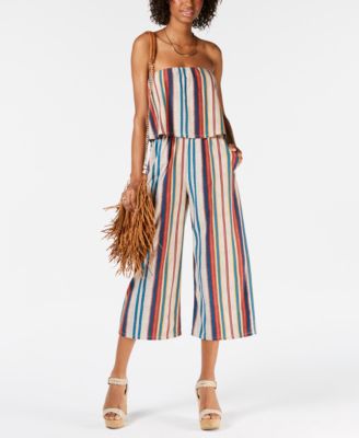 strapless popover jumpsuit