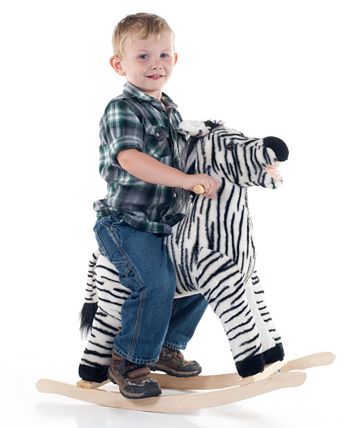 Trademark Global - Zebra Plush Rocking Animal