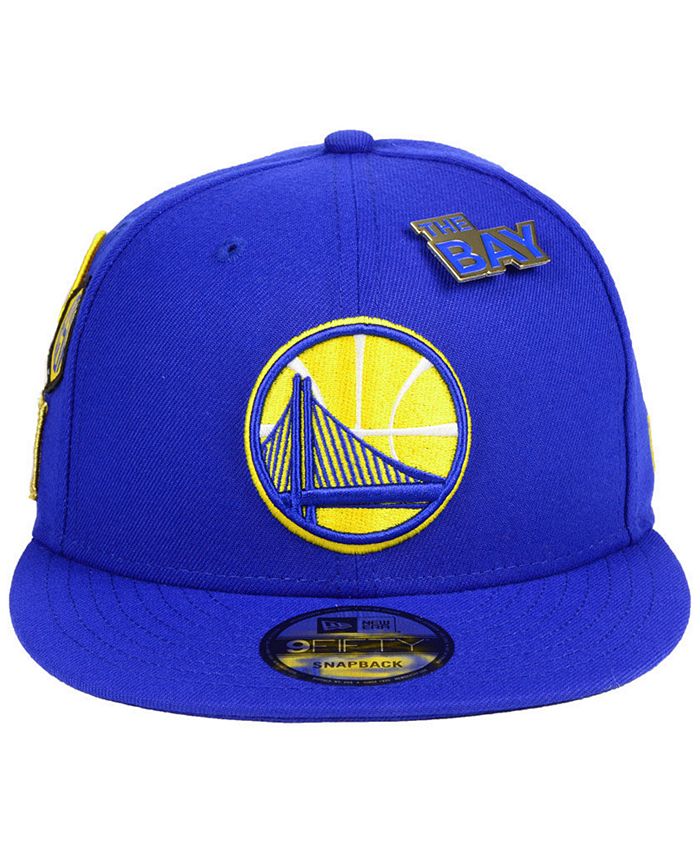 New Era Golden State Warriors On-Court Collection 9FIFTY Snapback Cap ...