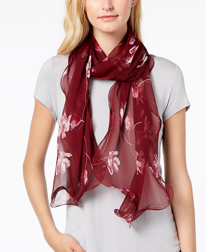 Lauren Ralph Lauren Celia Silk Chiffon Scarf & Reviews - Handbags & Accessories - Macy's
