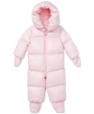 macy's baby girl snowsuit