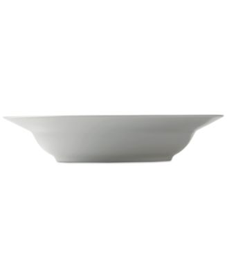 White Fluted Rim Soup Bowl