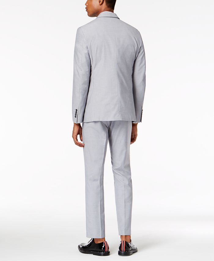 INC International Concepts I.N.C. Men's Slim-Fit Gray Vested Suit ...