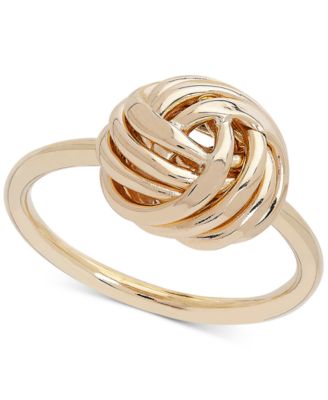 yellow gold knot ring