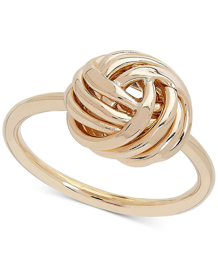 Italian Gold - Love Knot Ring in 14k Gold