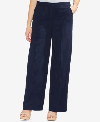 Vince Camuto - Soft Pinstripe Wide-Leg Pants