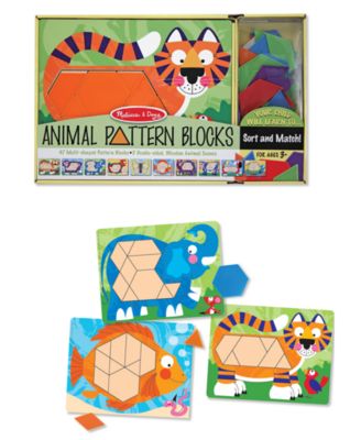 Melissa and Doug - Animal Pattern Blocks Set