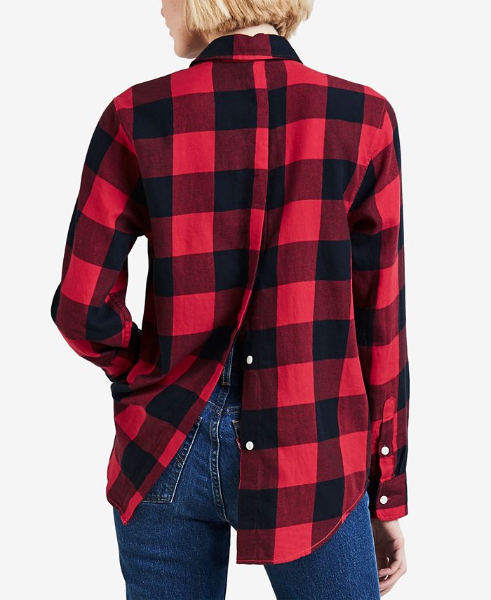 Levi's Ultimate Boyfriend Cotton Button-Detail Shirt - Macy's
