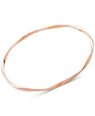 Macy's - Polished Twist Bangle Bracelet in 14k Rose Gold