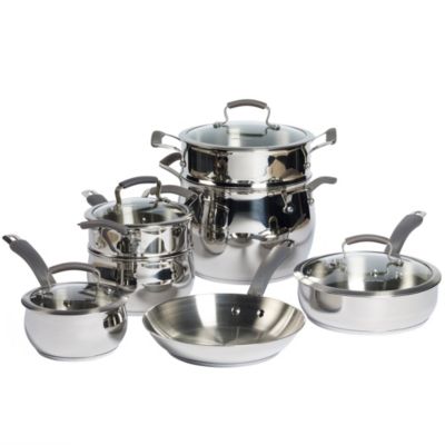 Epicurious - 11-Pc. Stainless Steel Cookware Set