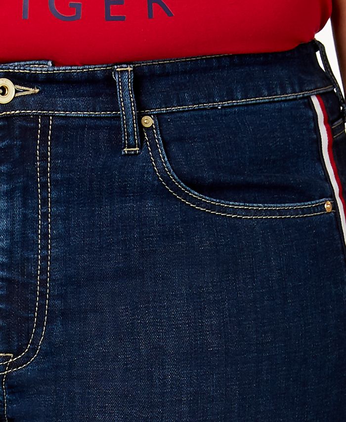 Tommy Hilfiger Plus Size Tribeca Striped Skinny Jeans Created For Macys Macys