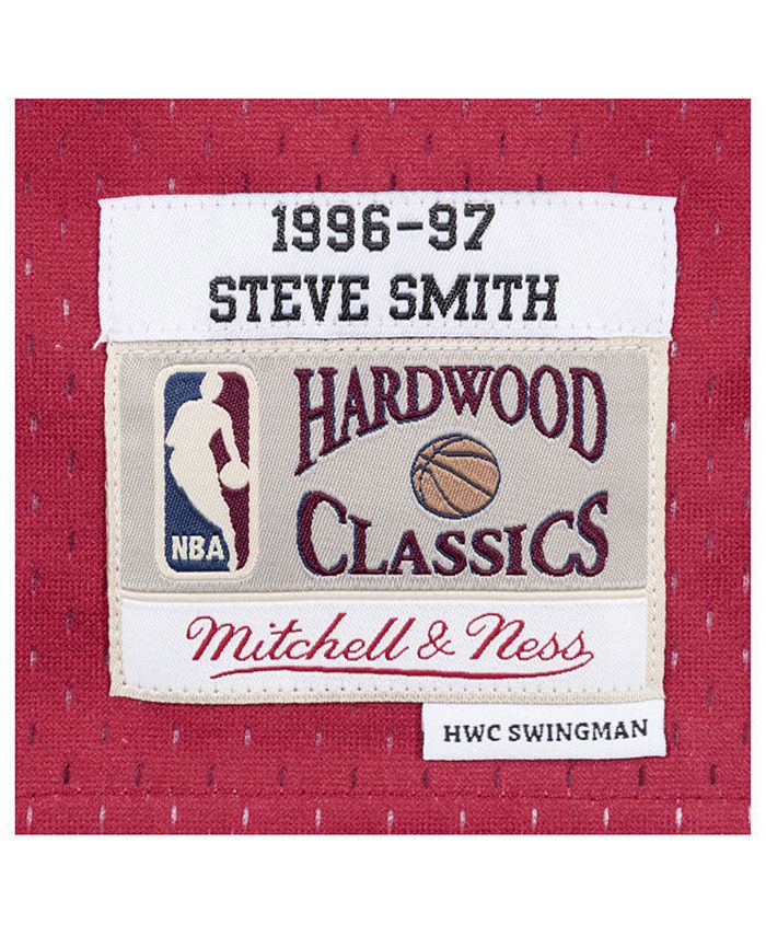 Men's Mitchell & Ness Steve Smith Red Atlanta Hawks 1996-97 Hardwood  Classics Swingman Jersey