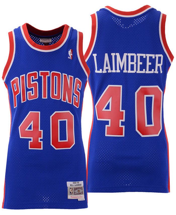 Male Bill Laimbeer #40 Detroit Pistons Swingman Throwback White Jersey -  Jersey NBA / S / Custom