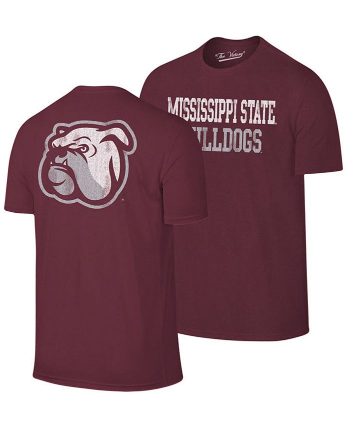 Retro Brand Men's Mississippi State Bulldogs Team Stacked Dual Blend T ...