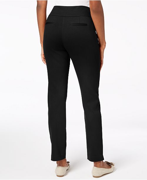 Charter Club Cambridge Pull-On Ponte Pants, Created for Macy's - Pants ...