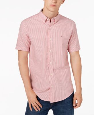 tommy hilfiger short sleeve shirt mens