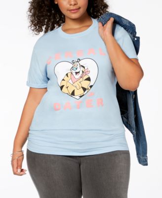 Love Tribe - Plus Size Cotton Tony Tiger Cereal Dater Graphic T-Shirt