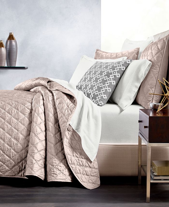 Hotel Collection CLOSEOUT! Silk Quilted Full/Queen Coverlet, Created